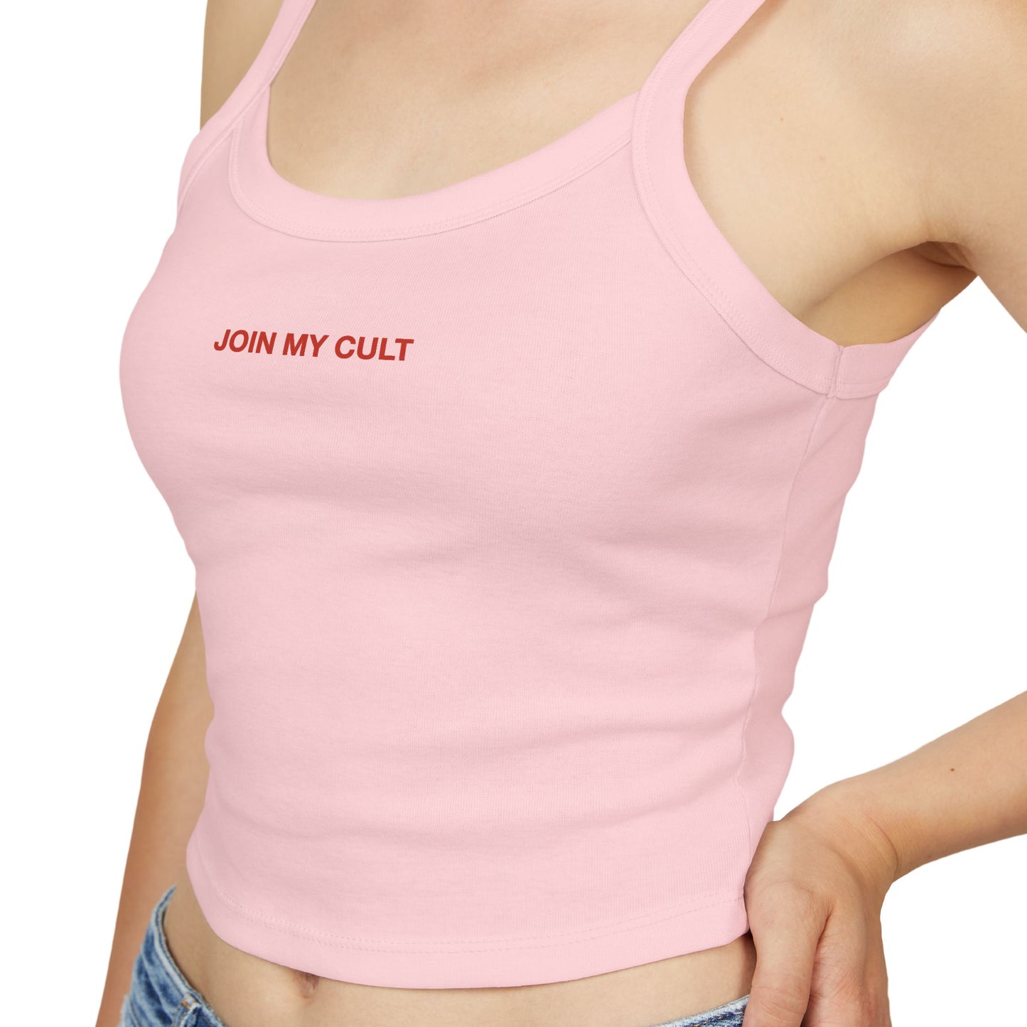 JOIN MY CULT - Women's Spaghetti Strap Tank Top