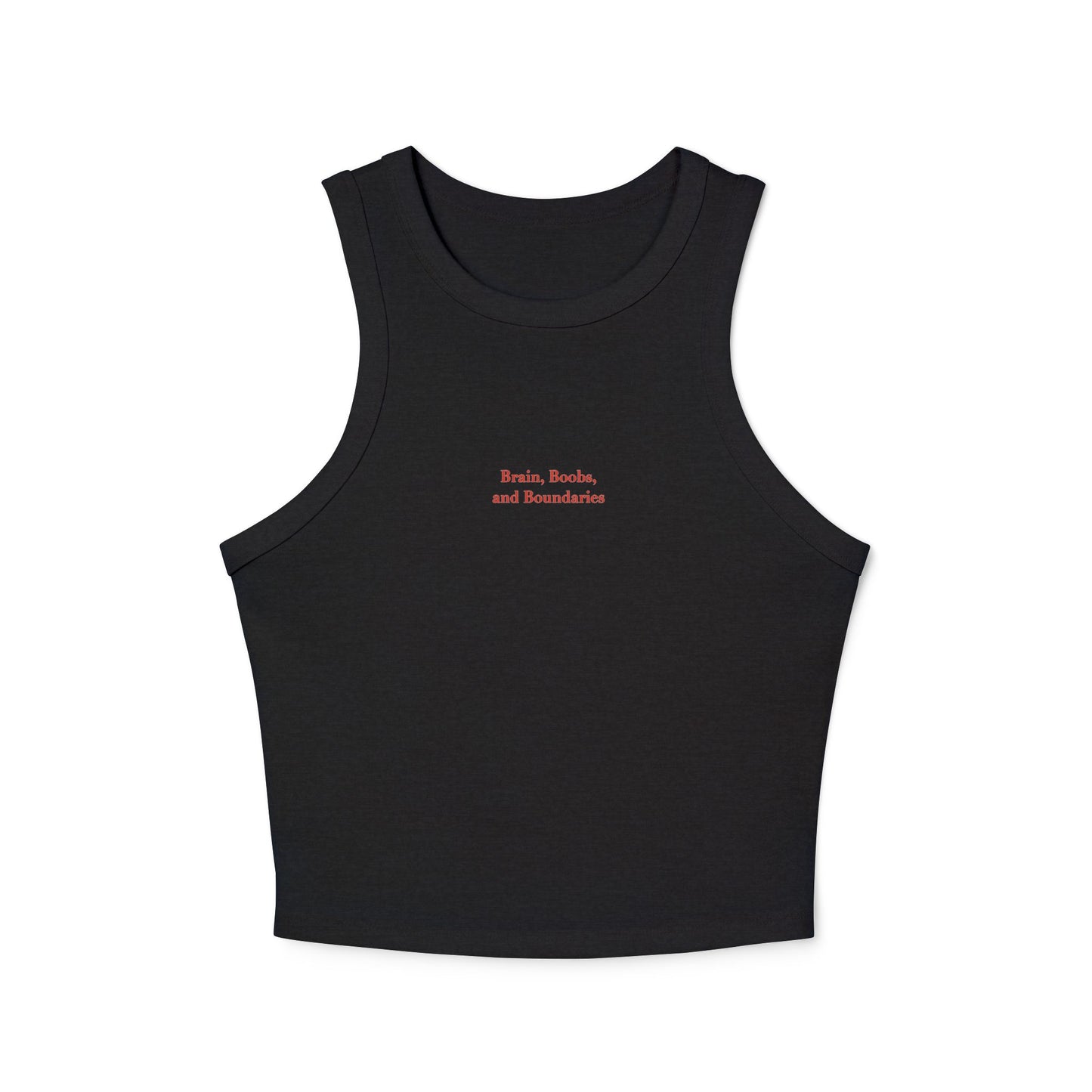 Brain, boobs and boundaries - Women's Racer Tank Top