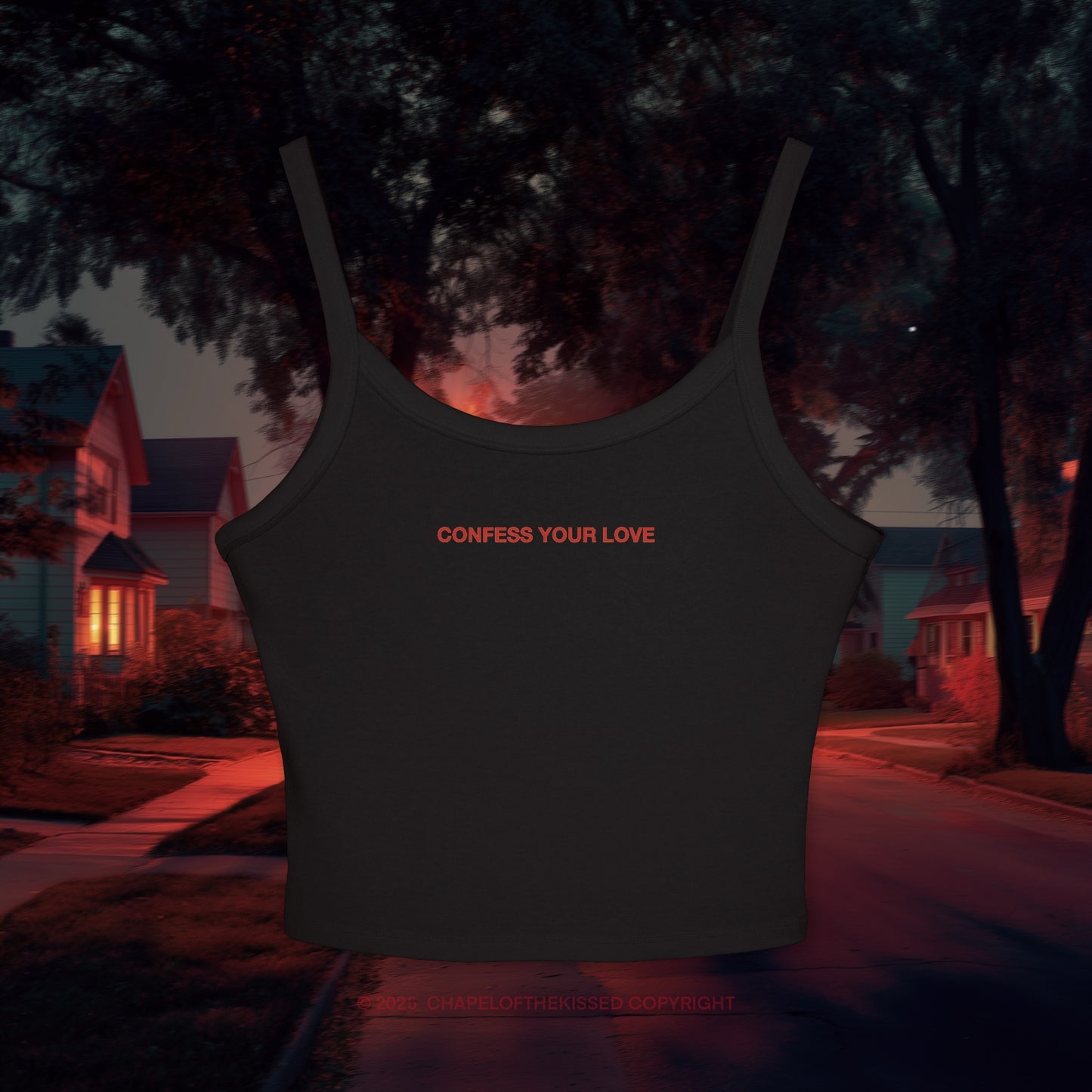 CONFESS YOUR LOVE - Women's Spaghetti Strap Tank Top