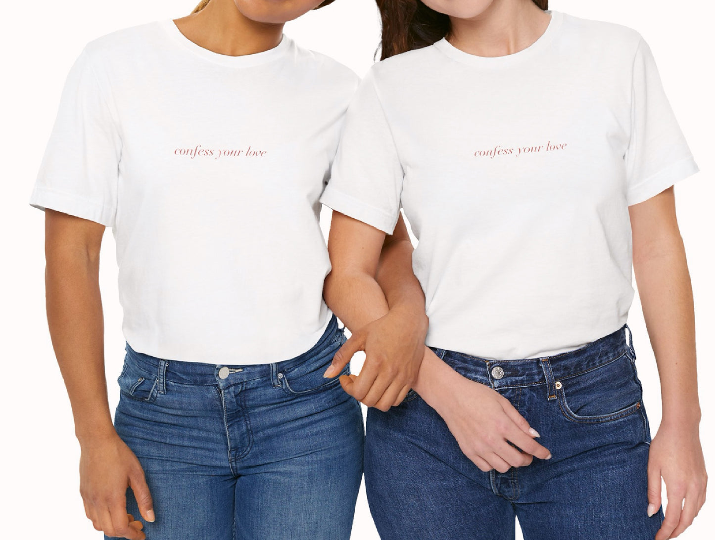 Confess your love - italique - Classic, Comfy, Unisex T-Shirt (WW)