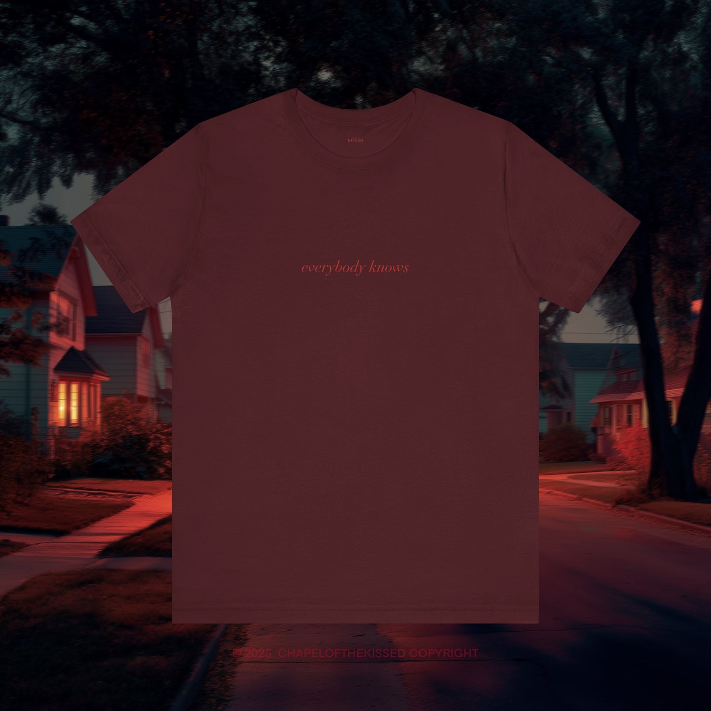 Everybody knows - italique - Classic, Comfy, Unisex T-Shirt (WW)