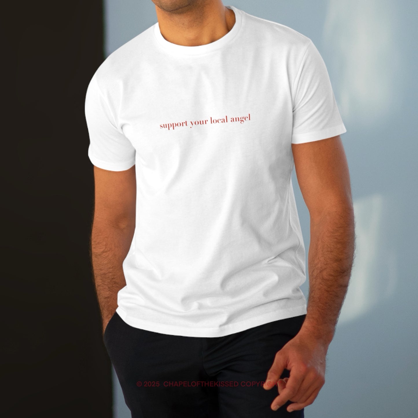Support your Local angel - Men's Modern-fit Tee