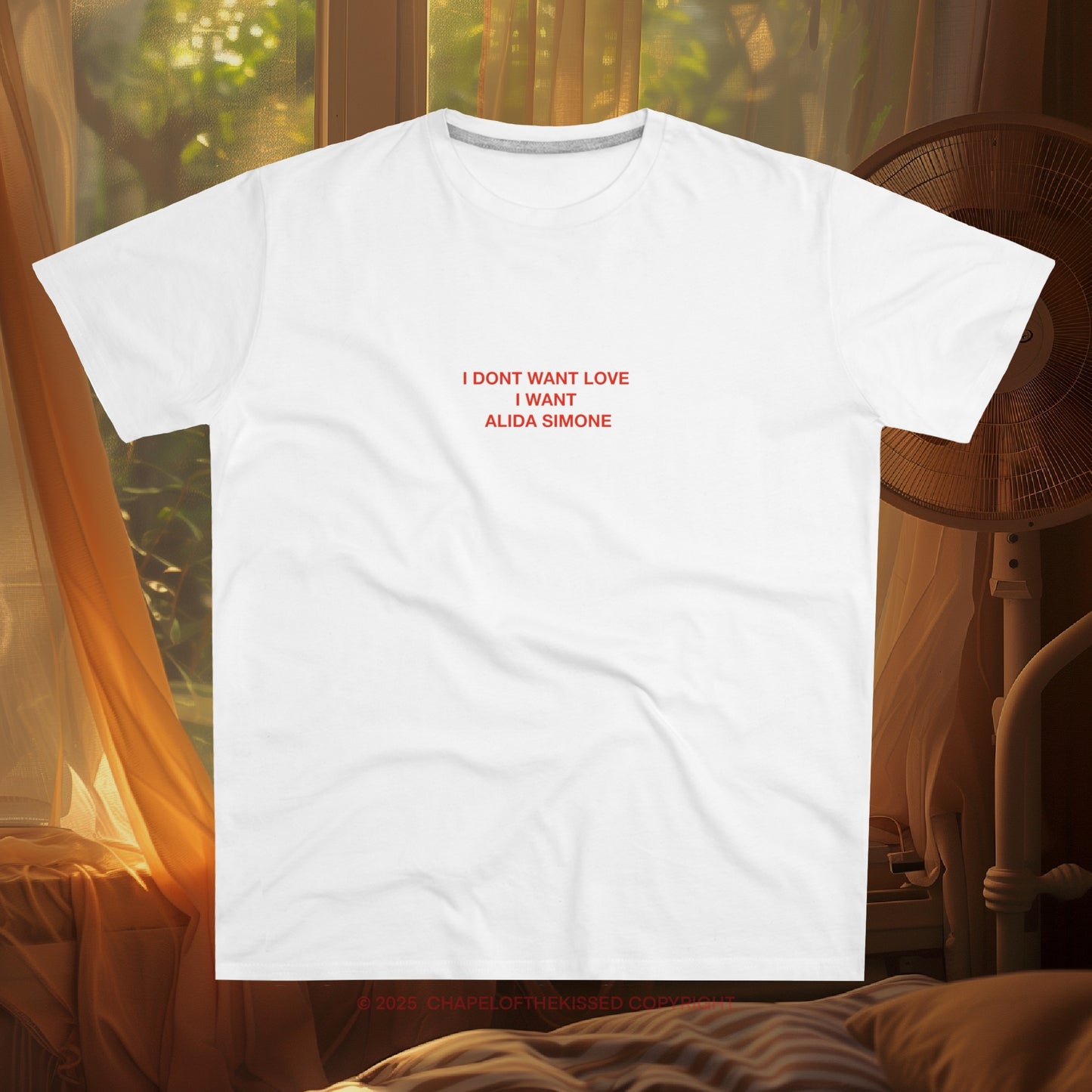 I don’t want love, I want Alida Simone - Men's Modern-fit Tee