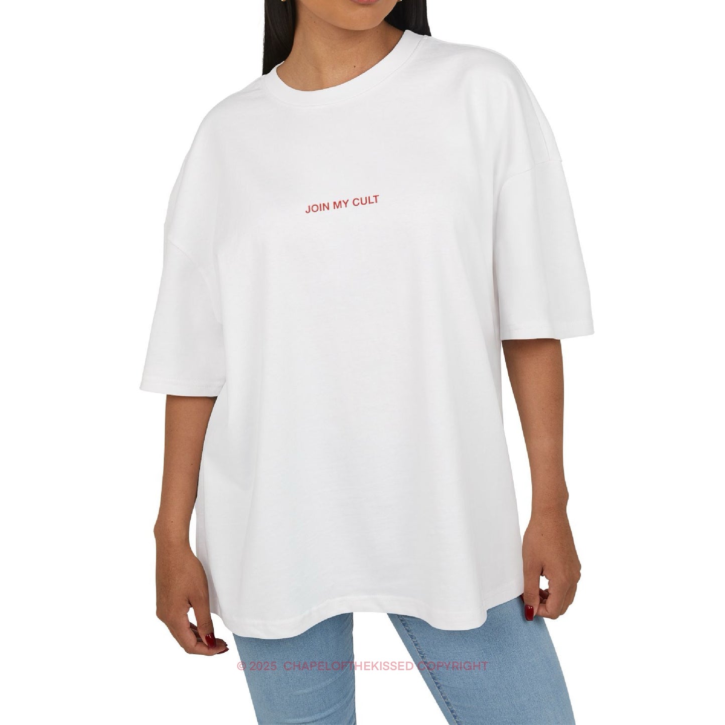 JOIN MY CULT - Unisex Cotton Box oversized Tee
