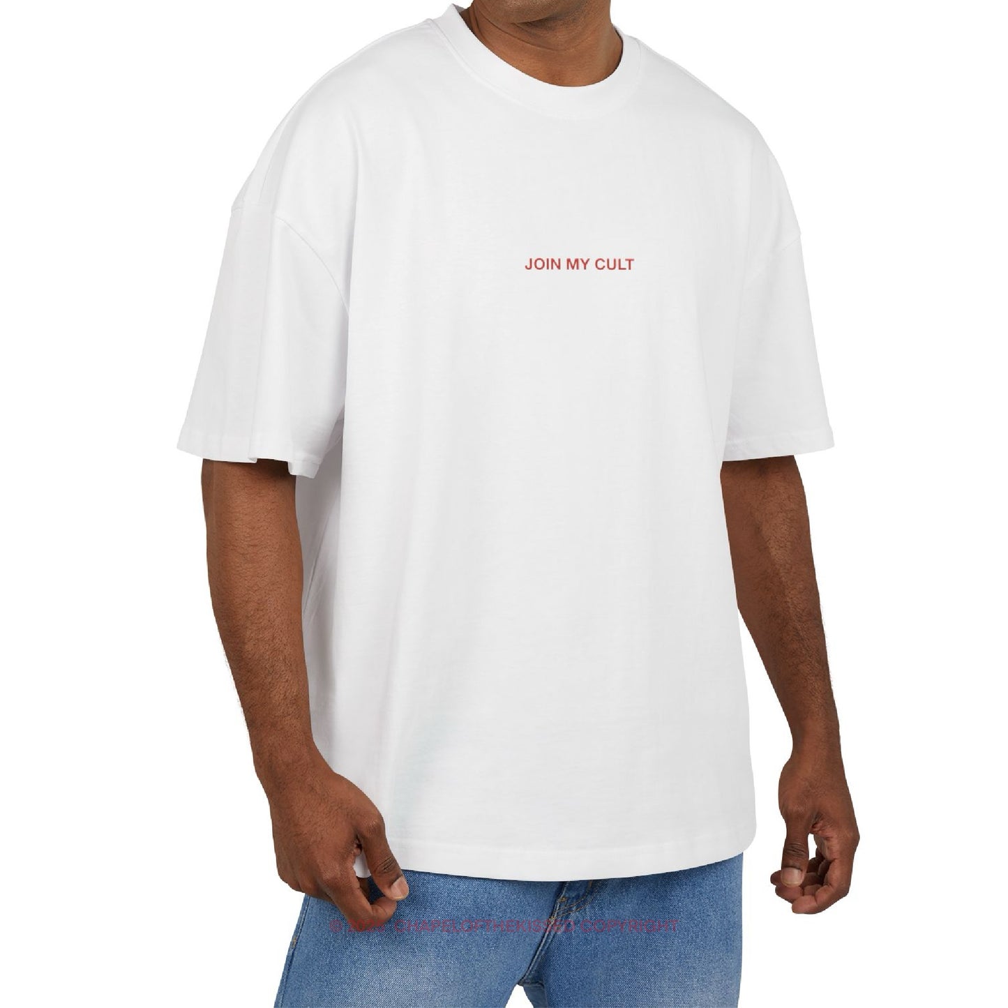 JOIN MY CULT - Unisex Cotton Box oversized Tee