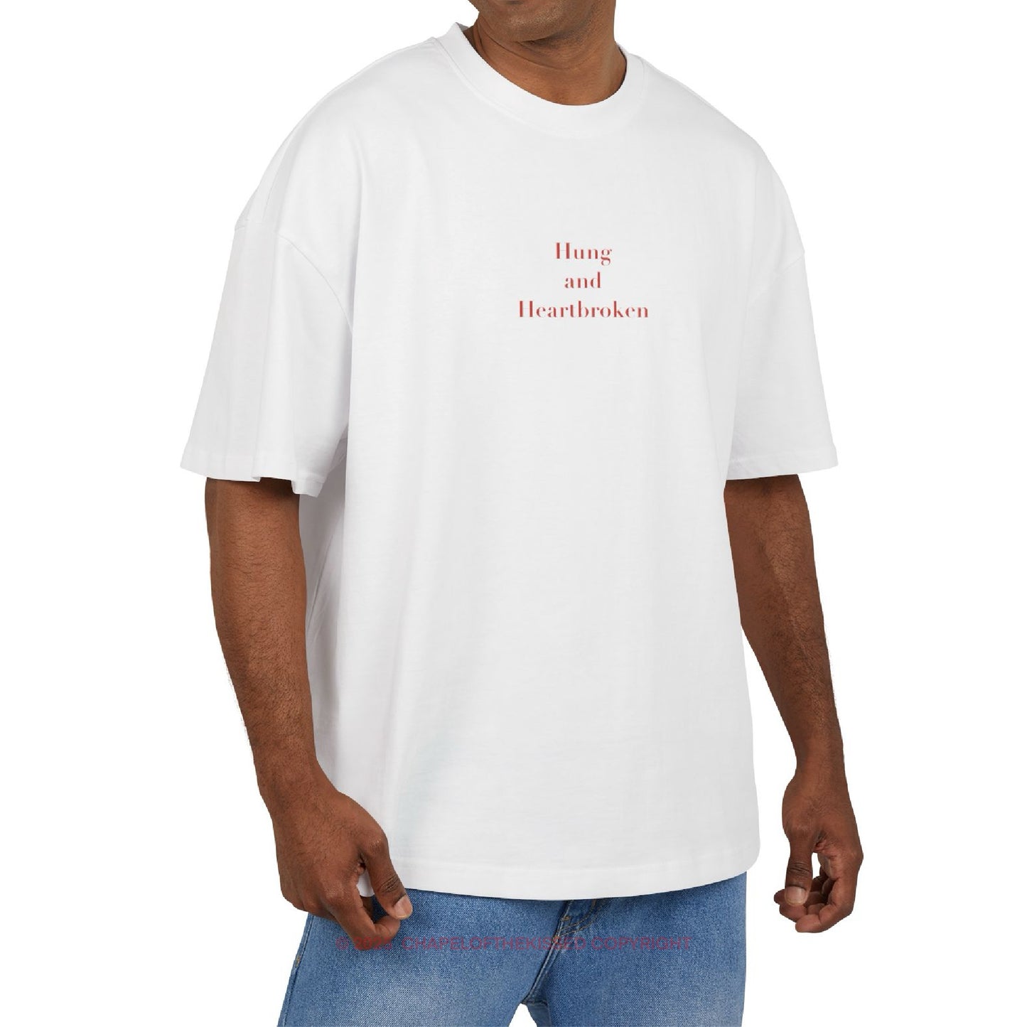 Hung and Heartbroken - Unisex Cotton Box oversized Tee