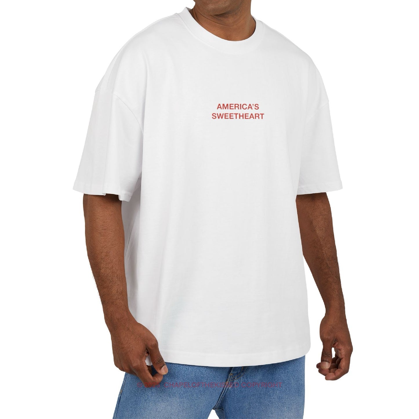 AMERICA’S SWEETHEART - Unisex Cotton Box oversized Tee