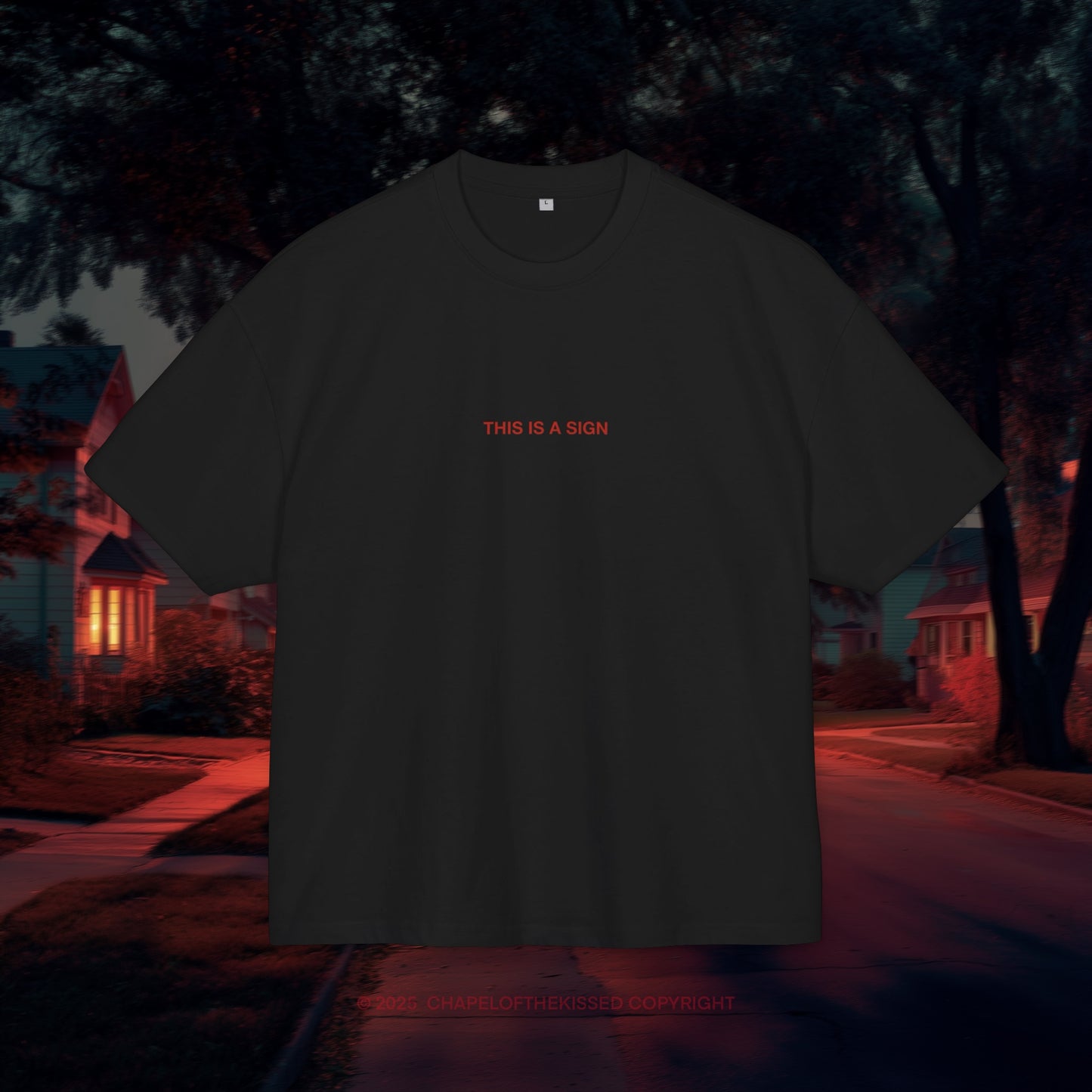 THIS IS A SIGN - Unisex Cotton Box oversized Tee