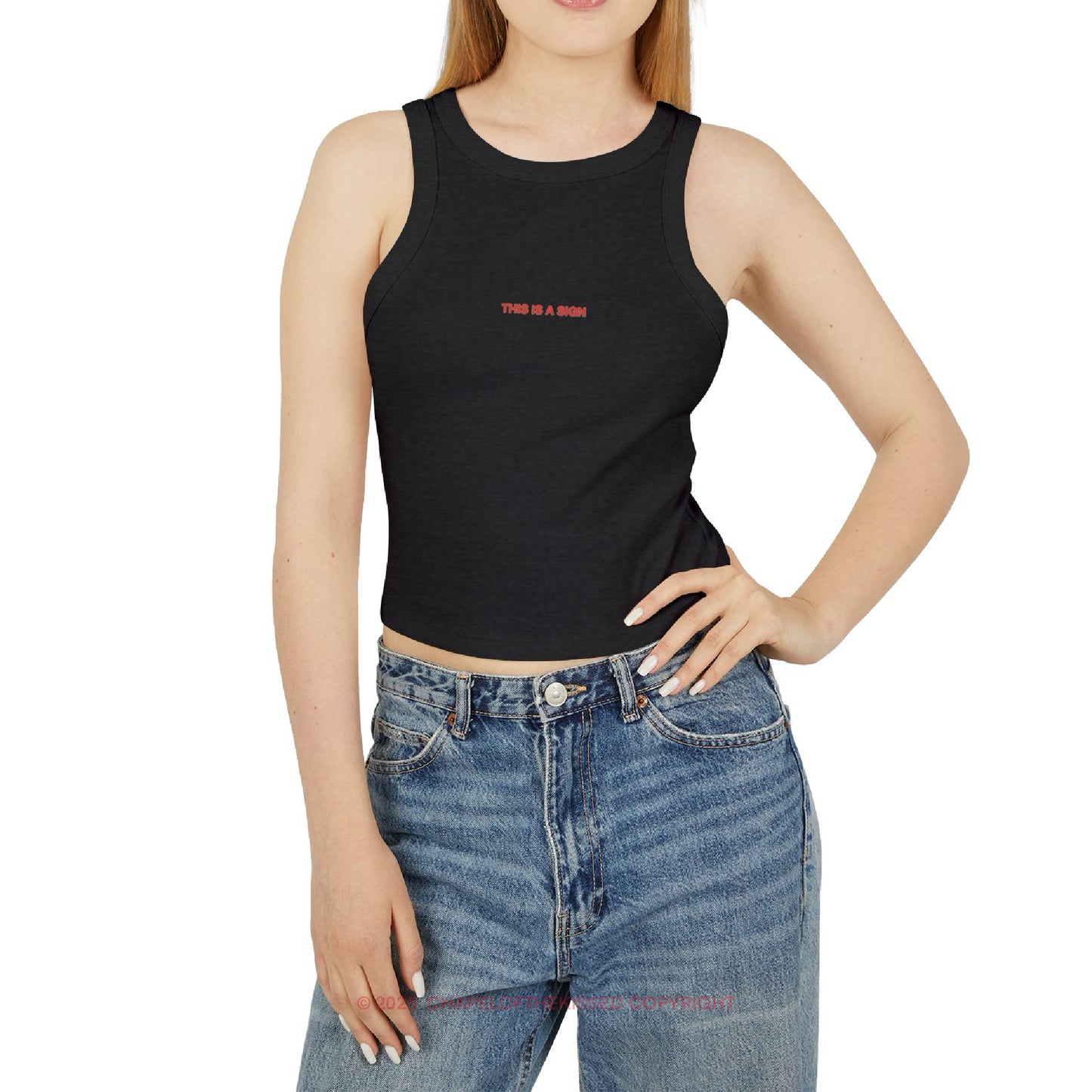 THIS IS A SIGN - Women's Racer Tank Top
