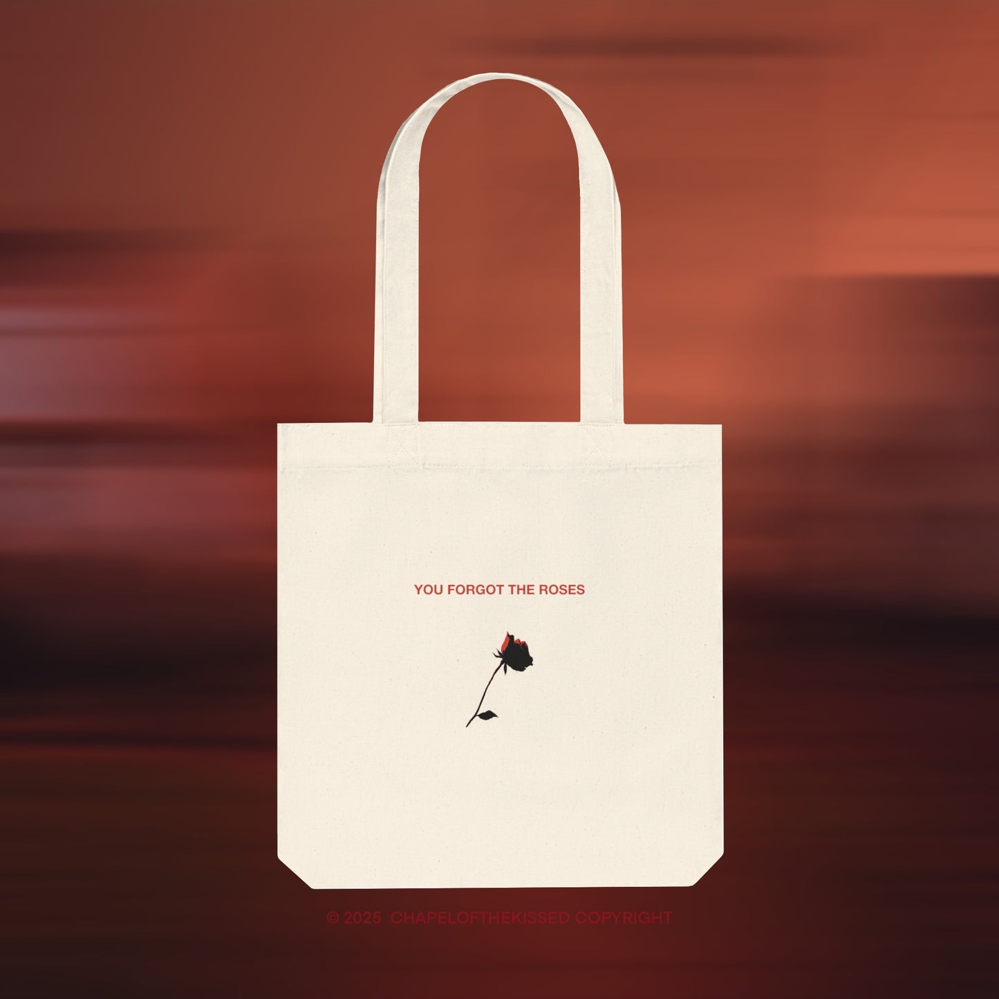 YOU FORGOT THE ROSES -art- Eco-Friendly, Woven Tote Bag
