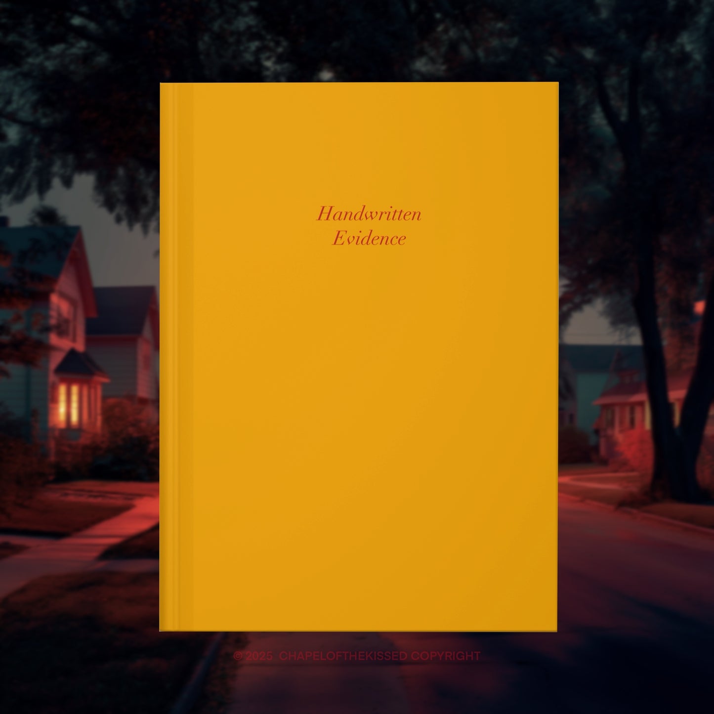 Handwritten evidence - Hardcover Matte diary
