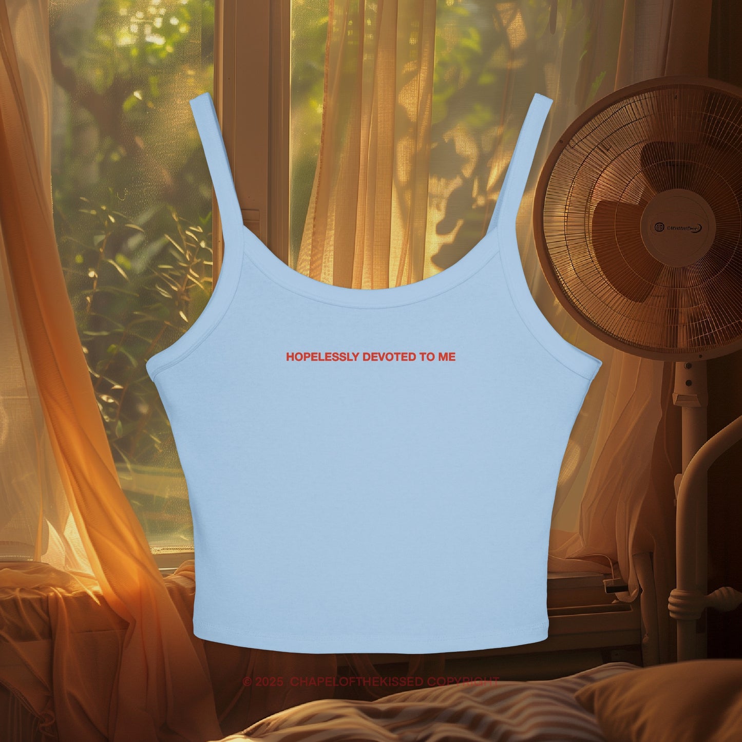 HOPELESSLY DEVOTED TO ME - Women's Spaghetti Strap Tank Top