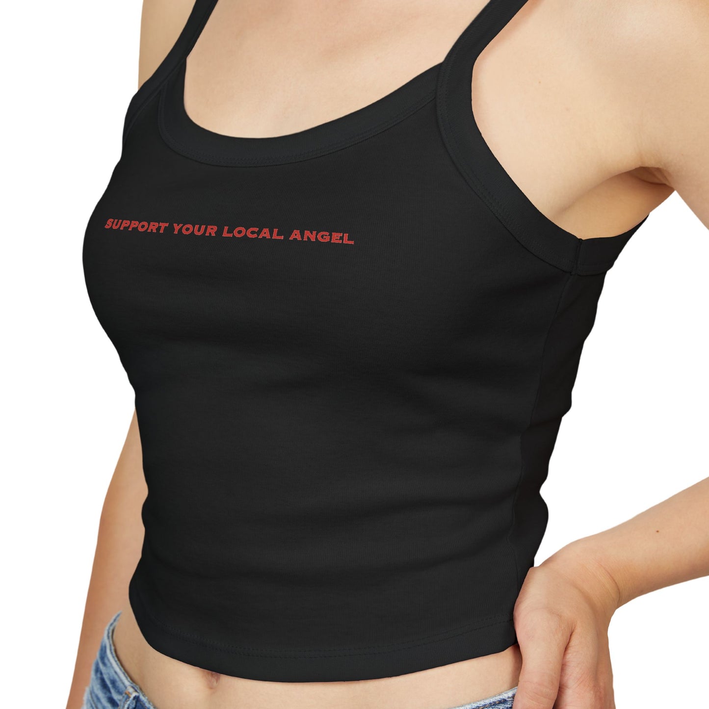 SUPPORT YOUR LOCAL ANGEL - Women's Spaghetti Strap Tank Top