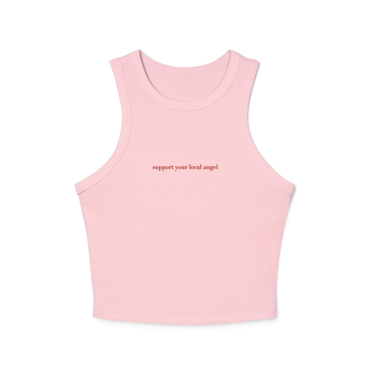 Support your local angel -  Women's Racer Tank Top