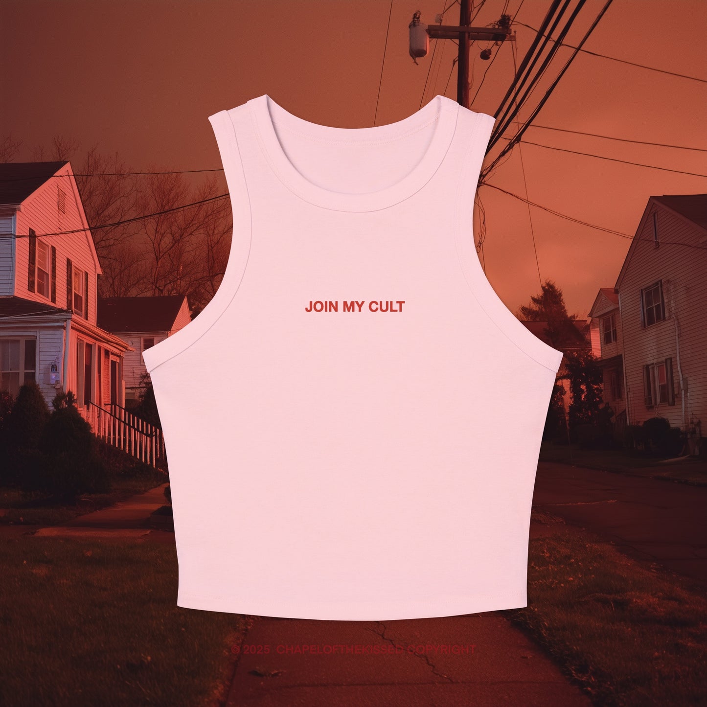 JOIN MY CULT - Women's Racer Tank Top