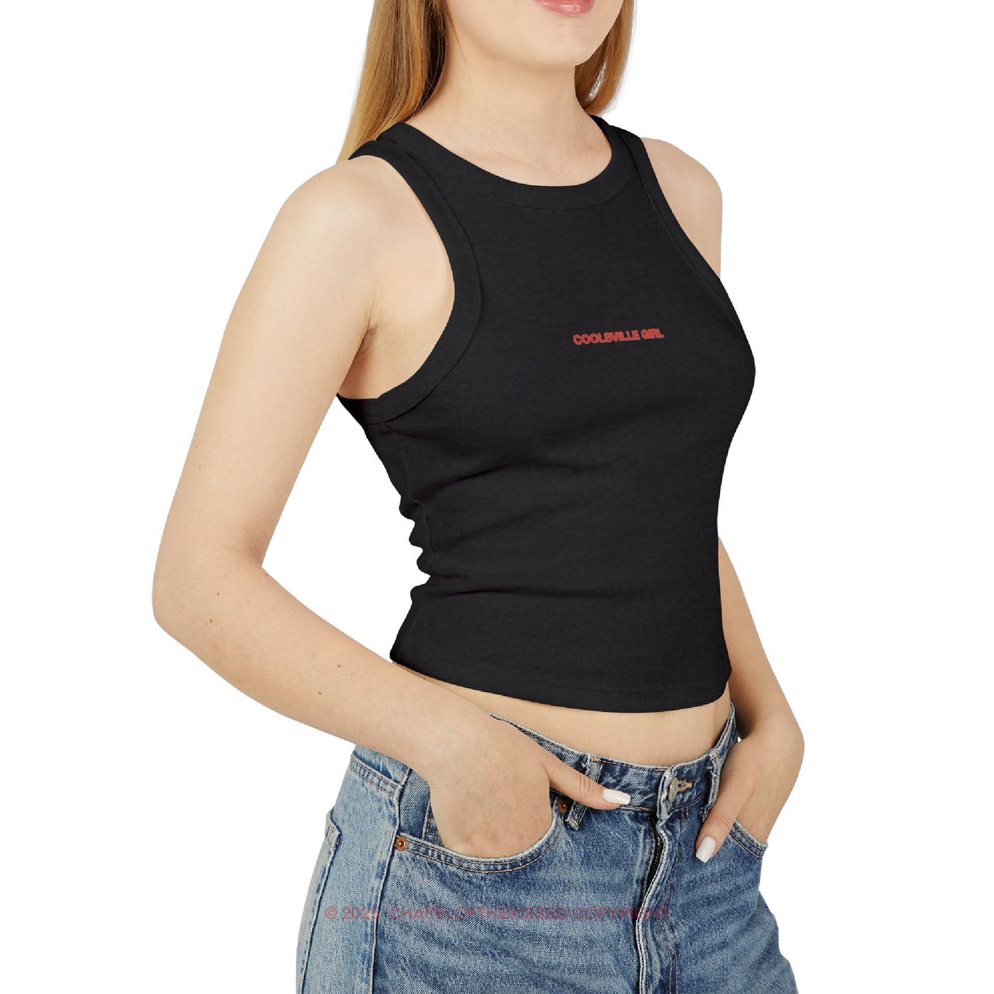 COOLSVILLE GIRL - Women's Racer Tank Top