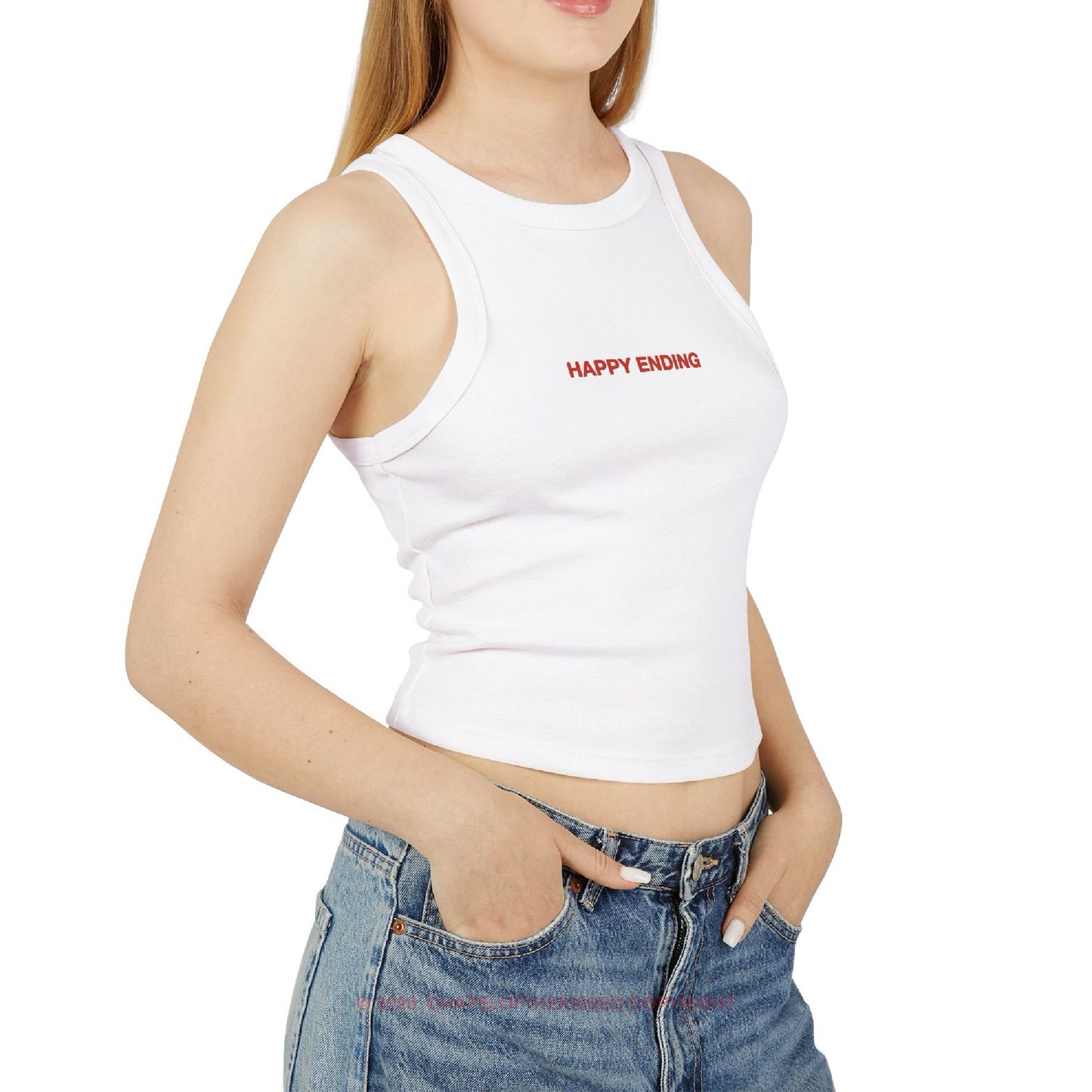 HAPPY ENDING - Women's Racer Tank Top