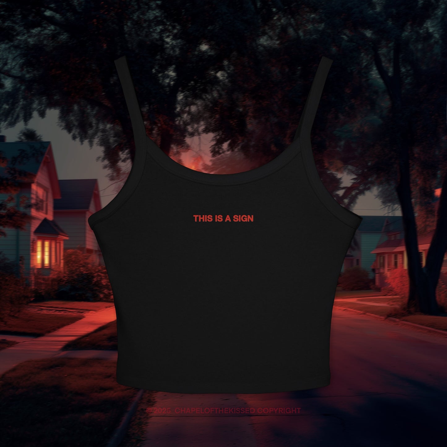 THIS IS A SIGN - Women's Spaghetti Strap Tank Top